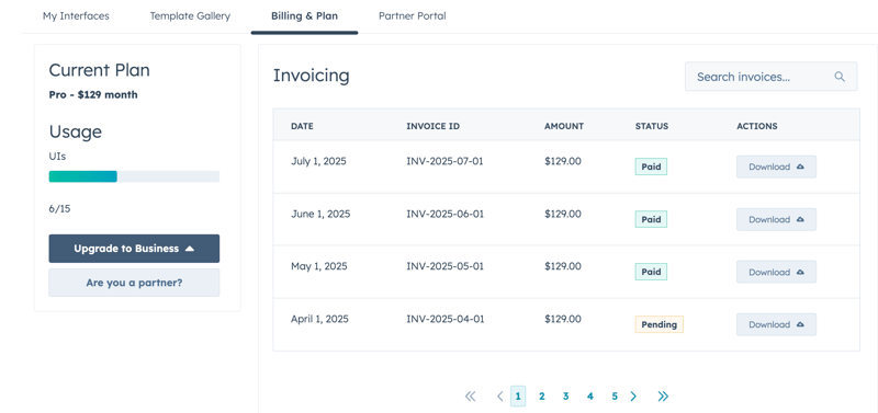 invoicing