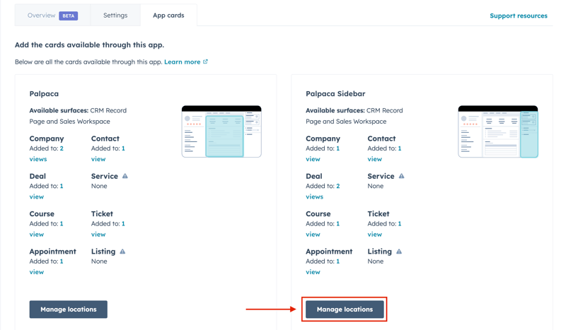 manage location